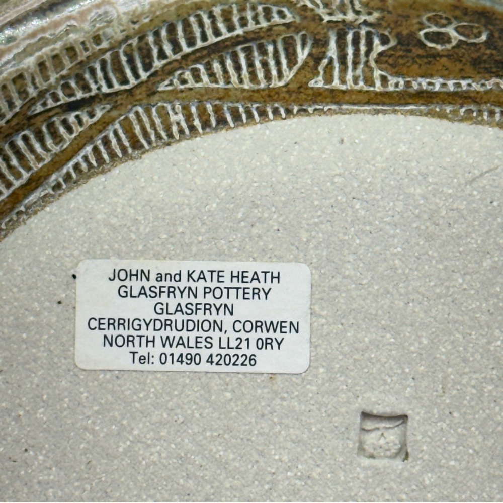 Vintage Glasfryn Pottery Etched Ceramic Bowl - Picture 11 of 11
